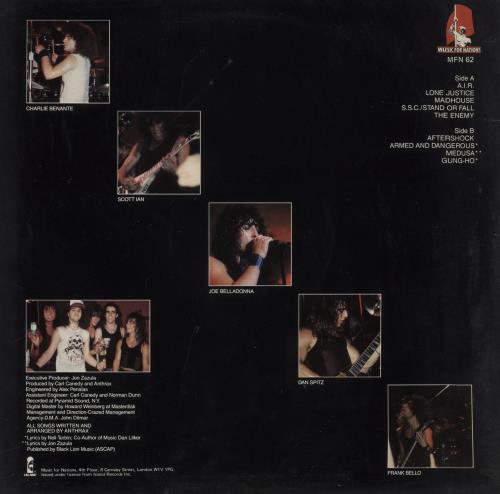 Anthrax Spreading The Disease - VG vinyl LP album (LP record) UK ANXLPSP838722