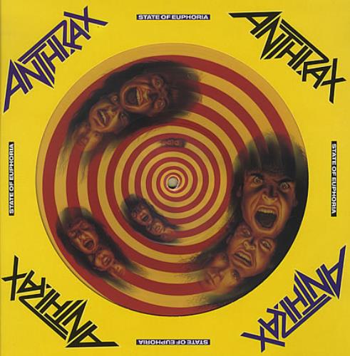 Anthrax State Of Euphoria + Sleeve picture disc LP (vinyl picture disc album) UK ANXPDST86592