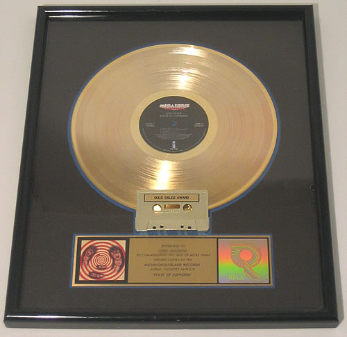 Anthrax State Of Euphoria award disc US ANXAWST354792