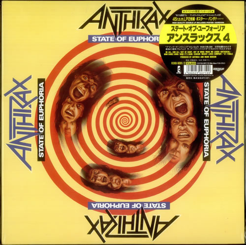 Anthrax State Of Euphoria 2-LP vinyl record set (Double LP Album) Japanese ANX2LST391788