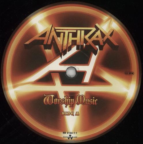 Anthrax Worship Music 2-LP vinyl record set (Double LP Album) UK ANX2LWO866380