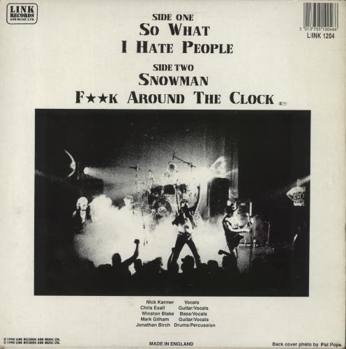 Anti-Nowhere League Fuck Around The Clock 12" vinyl single (12 inch record / Maxi-single) UK A-N12FU860084