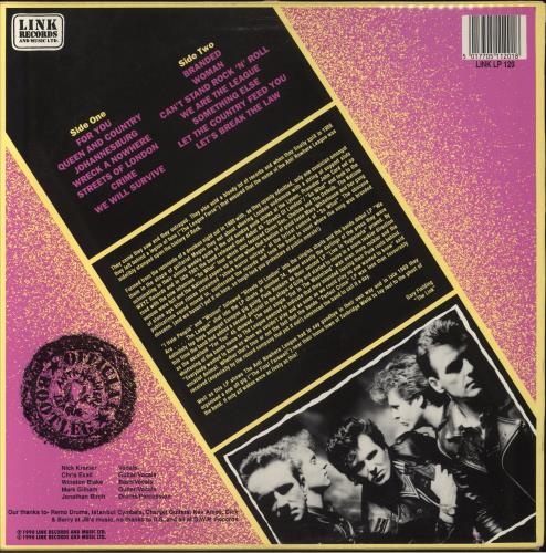 Anti-Nowhere League Live And Loud!! vinyl LP album (LP record) UK A-NLPLI860355