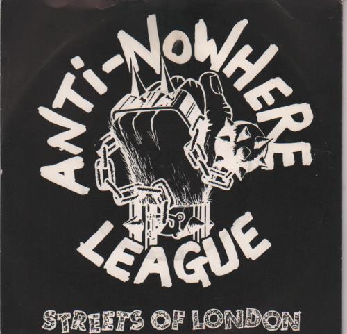 Anti-Nowhere League Streets Of London - P/S 7" vinyl single (7 inch record / 45) UK A-N07ST115085
