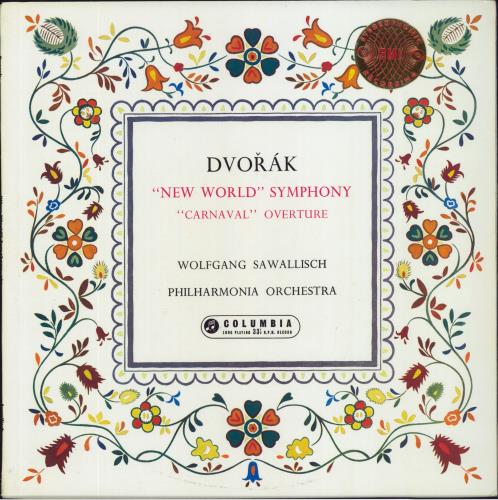 Antonn Dvork "New World" Symphony / "Carnaval" Overture - 1st vinyl LP album (LP record) UK DDQLPNE803216