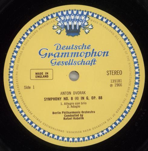 Antonn Dvork Dvork: Symphonie Nr. 8 (4) vinyl LP album (LP record) UK DDQLPDV879990