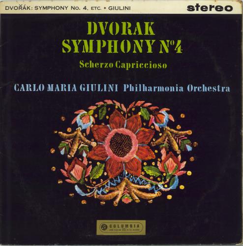 Antonn Dvork Dvork: Symphony N4 / Scherzo Capriccioso vinyl LP album (LP record) UK DDQLPDV771711