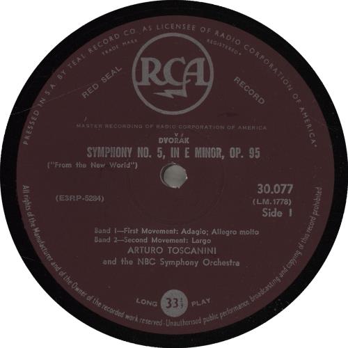 Antonín Dvorák Dvorák's Symphony From The New World vinyl LP album (LP record) South African DDQLPDV701941