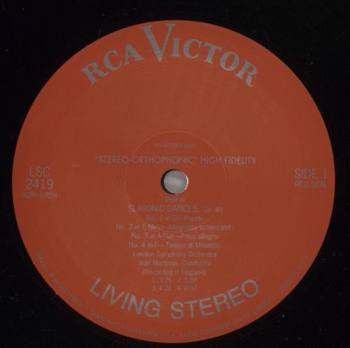 Anton�n Dvor�k Slavonic Dances - 180gm vinyl LP album (LP record) UK DDQLPSL881174