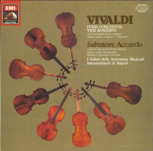 Antonio Vivaldi Four Concertos / Vier Konzerte vinyl LP album (LP record) German VI2LPFO806904