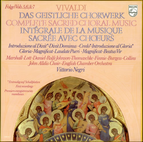 Antonio Vivaldi The complete sacred choral work 3-LP vinyl record set (Triple LP Album) Dutch VI23LTH534255
