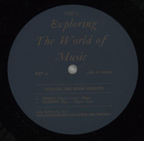 Antonio Vivaldi The Four Seasons vinyl LP album (LP record) UK VI2LPTH669842