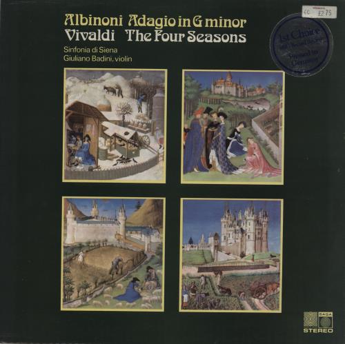 Antonio Vivaldi The Four Seasons vinyl LP album (LP record) UK VI2LPTH761551