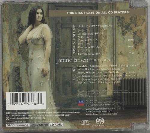 Antonio Vivaldi The Four Seasons super audio CD SACD UK VI2SATH888996