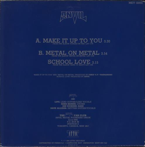 Anvil Make It Up To You 12" vinyl single (12 inch record / Maxi-single) UK AV507MA798891