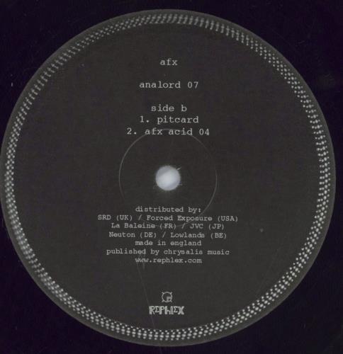 Aphex Twin Analord 07 12" vinyl single (12 inch record / Maxi-single) UK APH12AN821341