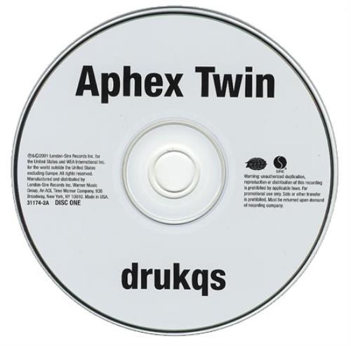 Aphex Twin Drukqs Us Promo 2 Cd Album Set Double Cd 203506