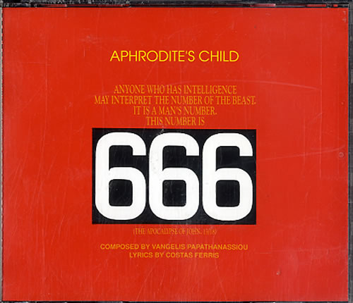 Aphrodite's Child 666 - Six Six Six 2 CD album set (Double CD) German APR2CSI75929