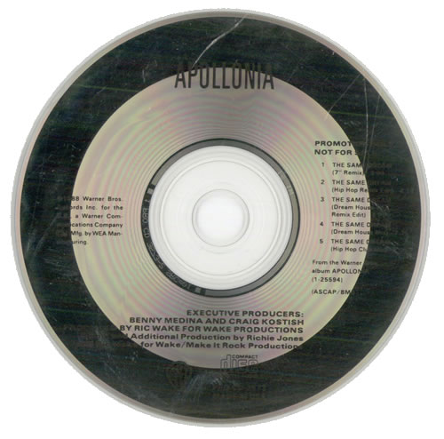 Apollonia 6 The Same Dream CD single (CD5 / 5") US APOC5TH00259
