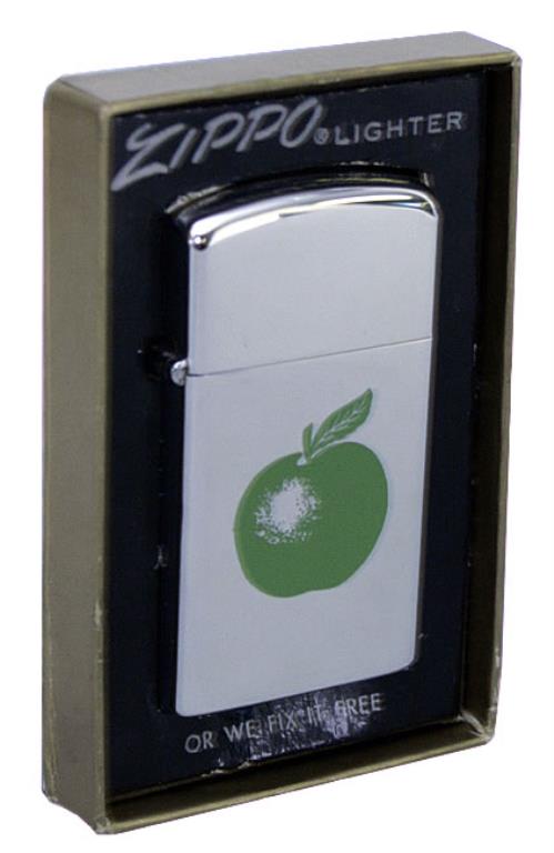 Apple Label Slimline Zippo Lighter memorabilia UK APEMMSL528174
