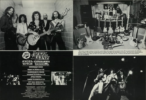 April Wine 1980 Tour tour programme UK APWTRTO575448