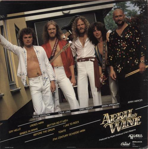 April Wine Harder... Faster vinyl LP album (LP record) US APWLPHA358148