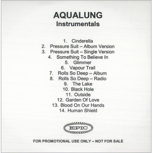 Aqualung Instrumentals CD-R acetate UK AQLCRIN425397