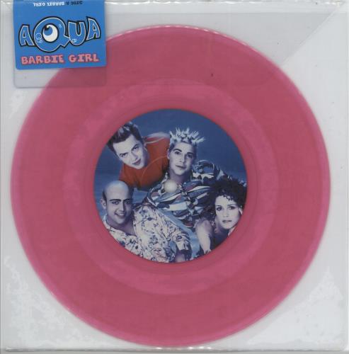 Aqua Barbie Girl - Pink Vinyl - RSD17 7" vinyl single (7 inch record / 45) UK AQU07BA880056