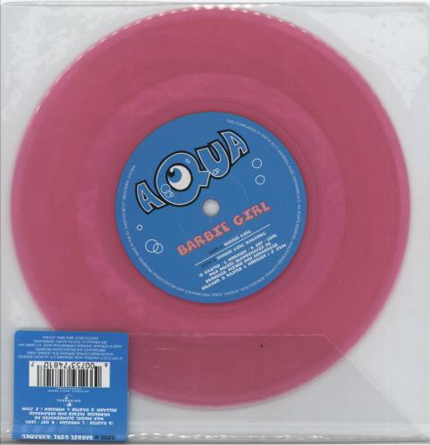 Aqua Barbie Girl - Pink Vinyl - RSD17 7" vinyl single (7 inch record / 45) UK AQU07BA880056