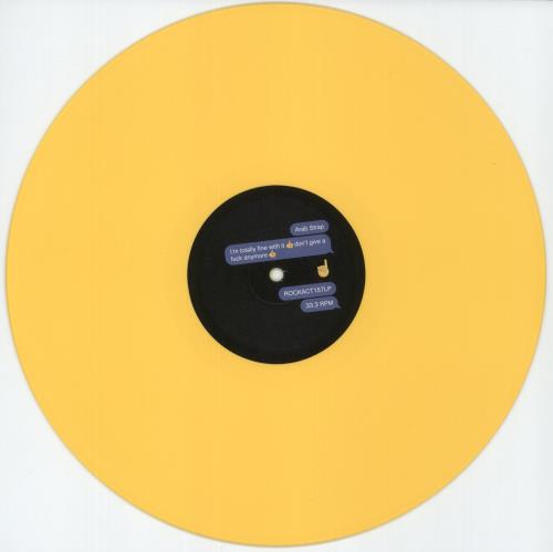 Arab Strap I'm Totally Fine With It, Don't Give A Fuck Anymore - Yellow Vinyl - Autographed Obi vinyl LP album (LP record) UK ABSLPIM875059