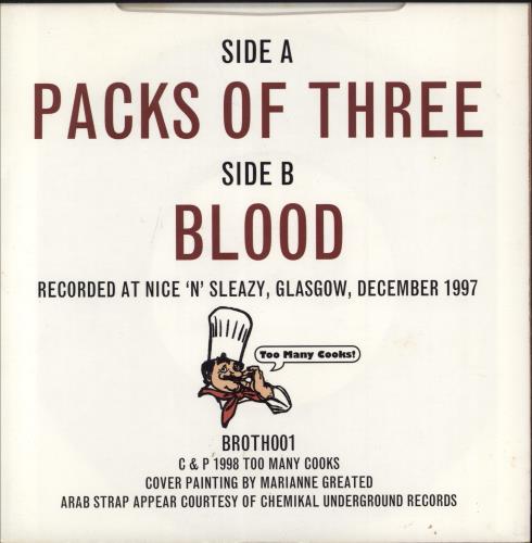 Arab Strap Live 7" vinyl single (7 inch record / 45) UK ABS07LI243797