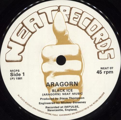 Aragorn Black Ice 7" vinyl single (7 inch record / 45) UK ARA07BL08836