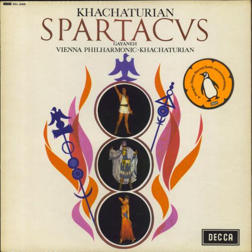 Aram Khachaturian Spartacus / Gayaneh - Stickered Sleeve vinyl LP album (LP record) UK KF6LPSP531872