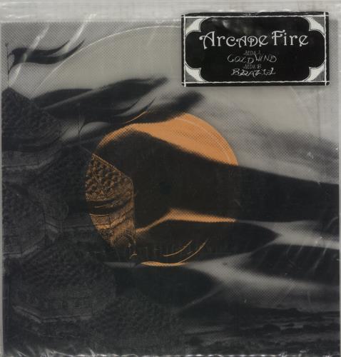 Arcade Fire Cold Wind - Clear Vinyl 7" vinyl single (7 inch record / 45) UK ACF07CO332441