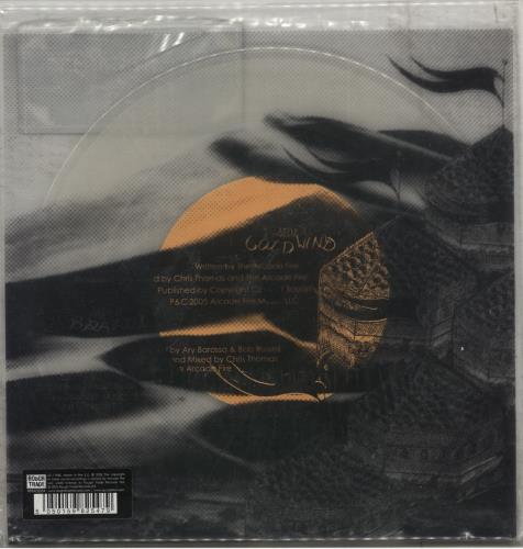 Arcade Fire Cold Wind - Clear Vinyl 7" vinyl single (7 inch record / 45) UK ACF07CO332441