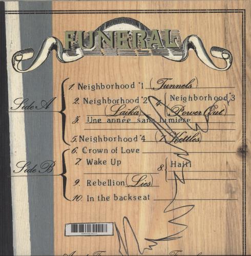 Arcade Fire Funeral - Black Vinyl vinyl LP album (LP record) UK ACFLPFU880439