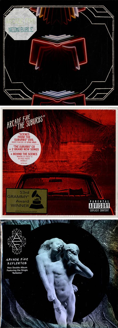 Arcade Fire Quantity of Four CD Albums 4-CD album set UK ACF4CQU630942