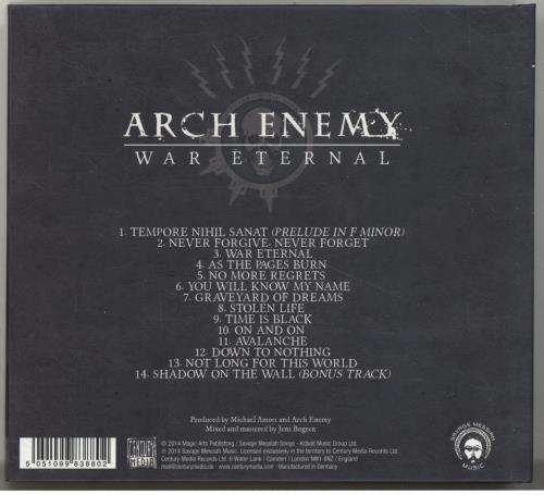 Arch Enemy War Eternal CD album (CDLP) German A1CCDWA701032