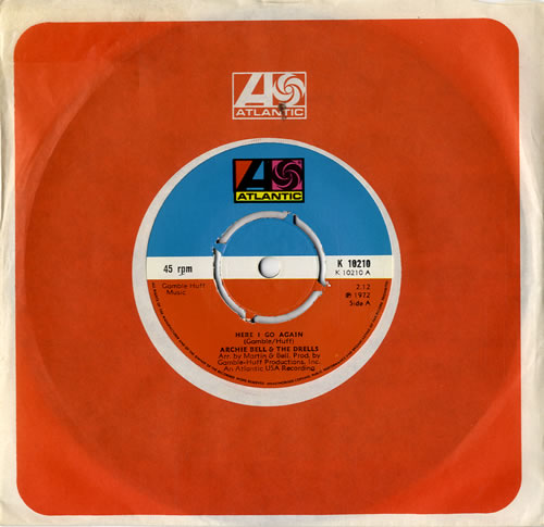 Archie Bell & The Drells Here I Go Again 4pr 7" vinyl single (7 inch record / 45) UK AB&07HE569039