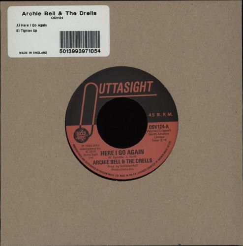 Archie Bell & The Drells Here I Go Again 7" vinyl single (7 inch record / 45) UK AB&07HE764574