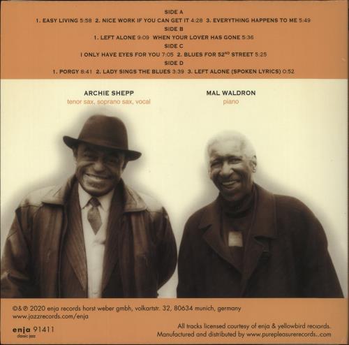 Archie Shepp Left Alone Revisited 2-LP vinyl record set (Double LP Album) UK AS02LLE869070