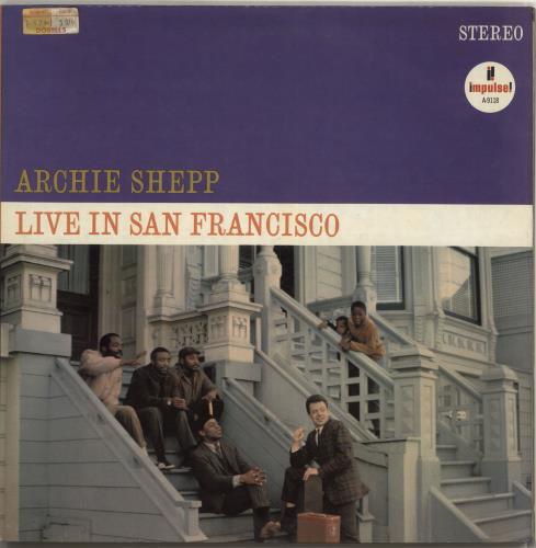 Archie Shepp Live In San Francisco vinyl LP album (LP record) US AS0LPLI716890