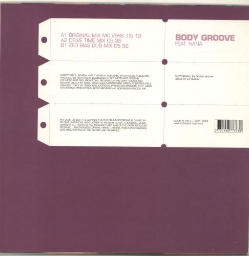 Architechs Body Groove 12" vinyl single (12 inch record / Maxi-single) UK HIT12BO696318