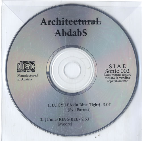 Architectural Abdabs Lucy Lea (In Blue Tight) CD single (CD5 / 5") Italian AZKC5LU605275