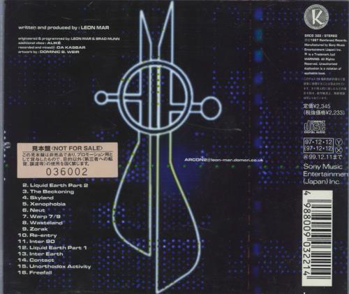 Arcon 2 Liquid Earth CD album (CDLP) Japanese 4R9CDLI784107