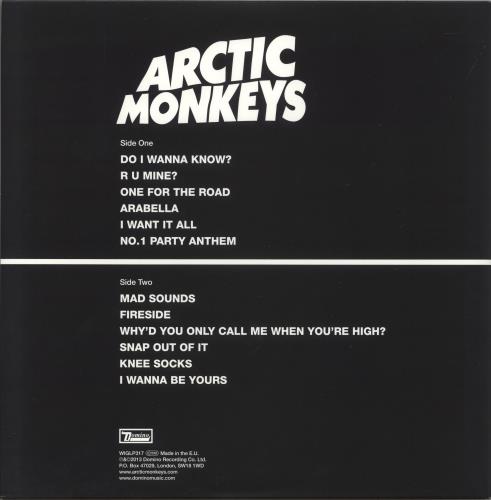 Arctic Monkeys AM vinyl LP album (LP record) UK MEOLPAM864869