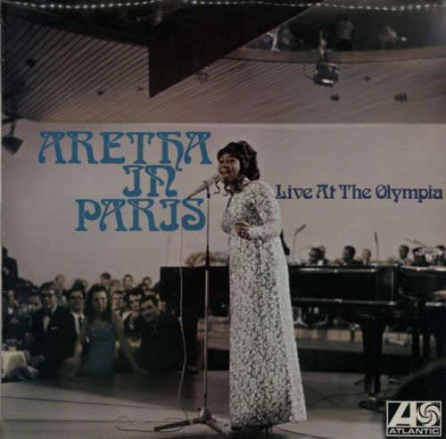 Aretha Franklin Aretha In Paris vinyl LP album (LP record) UK ARELPAR281705