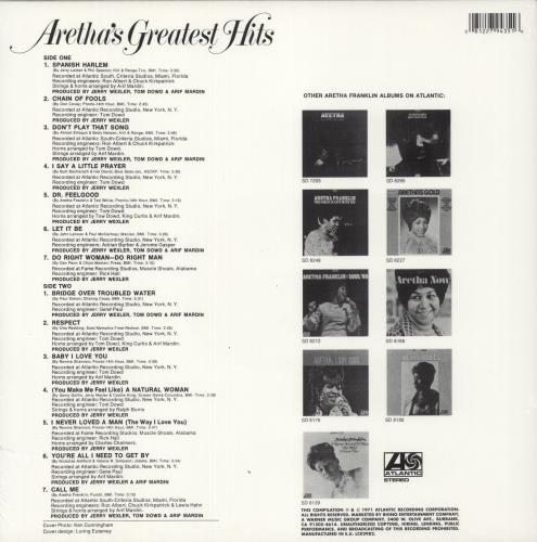 Aretha Franklin Aretha's Greatest Hits - 180gram Vinyl + Sealed vinyl LP album (LP record) UK ARELPAR878065