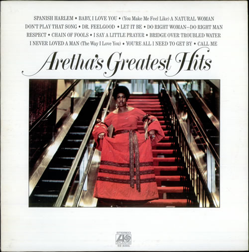Aretha Franklin Aretha's Greatest Hits vinyl LP album (LP record) US ARELPAR530043