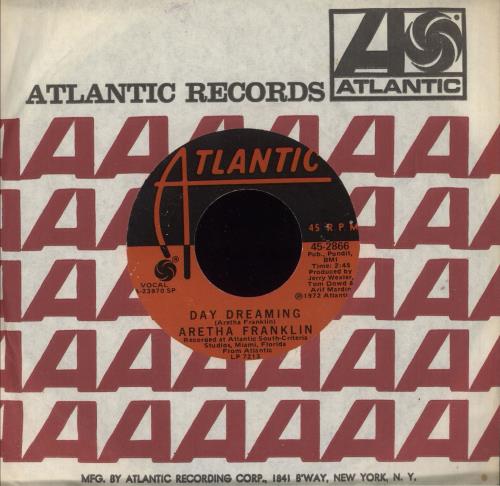 Aretha Franklin Day Dreaming 7" vinyl single (7 inch record / 45) US ARE07DA739625